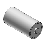 ROLJ, ROLJM, ROLJT - 带轴配管滚轮(L尺寸最大800mm)-直柱型/两端内螺纹型/两端扣环槽型