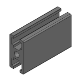 LCFD6-1530 - Economy 15 series door profile groove width 6mm