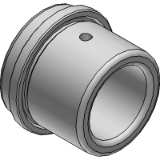 FS 430/439 - Leader pin bushings with collar, steel, RM-coated