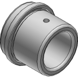 FS 631/632 - Leader pin bushings with collar, bronze plated