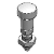 PLLXS-AK - Indexing Plunger Long Knob, with Locknut