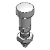 PLLYS-AK - Indexing Plunger with Rest Position Long Knob, with Locknut