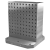 01265 - Tombstone, grey cast iron, double-sided, with grid holes