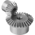 22430 - Engrenage conique en acier, rapport 1:2 Denture droite fraisée, angle de pression 20°