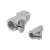 29024 - Trubkové kloubové spojky z hliníku, s vnitřním ozubením