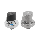 05591-05 - Quarter-turn clamp locks, stainless steel rotary knob plastic or stainless steel