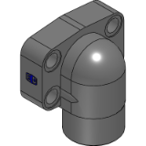 PAFG-90L EO - SAE 90° 4 bolt flange with O-Lok® ORFS end