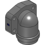 PAFS-90B EO - SAE 90° 4 bolt flange (butt weld)