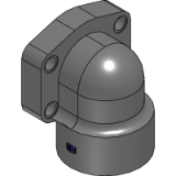 PEFF-G EO - SAE 90° 4 bolt flange with BSPP thread