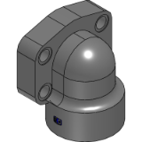 PEFF-N EO - SAE 90° 4 bolt flange with NPT thread