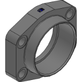 PFF-N EO - SAE Straight 4 bolt flange with NPT thread