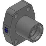 PFF_..S/L EO - SAE Straight 4 bolt flange with EO 24° cone end