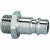 Plugs for couplings DN 7.2 - DN 7.8, nickel-plated brass, male