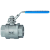 Stainless steel ball valves, 2-piece
