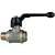 Ball valves with hand lever, female/male thread