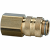 Quick disconnect couplings DN 5, brass with a bare metal surface, female