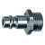 Plugs for couplings DN 7.2 - DN 7.8, stainless steel 1.4305, male