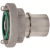 Storz couplings with hose stem for safety clamp, swivel type, stainless steel