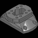 Adaptor - for support arm system CP 120 to 60