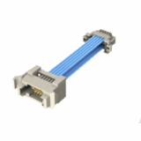 T1PDT Series - T1PDT Series - 1.00 mm Micro Mate Double Row Panel Mount Discrete Wire Teflon Cable Assembly, Terminal