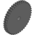 08B-2 (12,7 x 7,75 mm) - Discos para cadena doble de rodillos  (DIN 8187 - ISO/R 606)
