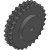 16B-2 (25,4 x 17,02 mm) - Kettenräder mit einseitiger Nabe für Duplex - Rollenkette nach: DIN 8187 - ISO/R 606