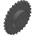 16B-1 ( 25,4 x 17,02 mm) - Kettenräder mit einseitiger Nabe für Simplex - Rollenkette nach: DIN 8187 - ISO/R 606