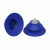 Bellows suction cup (round) for very dynamic handling of smooth and oily workpieces - SAB 125 NBR-60 G1/4-AG
