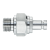 Q51 N..VM - Nipple with male thread with Conovor O-ring seal (FKM), shut-off