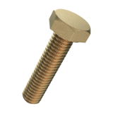 DIN 933 (ISO 4017) - FN 85 - Messing, blank - Hexagon set screws with thread to head, product classes A and B