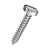 DIN 7971 C (ISO 1481) - FN 387 - rostfrei A2 - Pan head tapping screws with slot, form C
