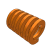 LAWS - 弹簧/氮气弹簧-矩形弹簧·中压缩量弹簧-橙色