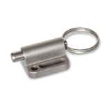 05000730000 - Stainless steel indexing plunger with pull ring, without indexing lock
