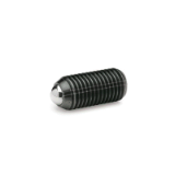 05000801000 - Spring steel thrust piece with ball, with hexagon socket
