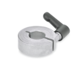 05001033000 - Slotted stainless steel adjusting ring with adjustable clamping lever