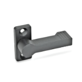 05001062000 - Zinc die-cast locking bolt with screw-on flange, with 4 detent positions