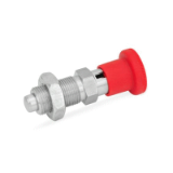 05001084000 - Stainless steel latch bolt with red knob
