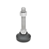 05001088000 - Articulated foot, plastic foot / stainless steel adjusting spindle