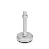 05001112000 - Stainless steel adjustable foot with external hexagon at the bottom