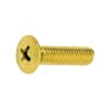 00010002 - Brass(+)Round countersunk machine screw