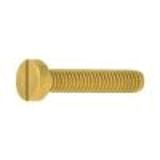 0001010C - Brass(-)Flat machine screw