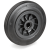 52PPCR - Standard rubber wheels, polypropylene centre, roller bearing bore
