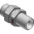 F 93 ( ISO 8434-6 ) - Komponenten/ Adapter Gerade Schottverschraubung BSP 60°
