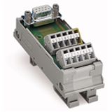 289-578 - Modulo interfaccia, con pin a saldare, Connettore femmina, 37 poli, Controspina con connessione a saldare, Montaggio verticale, Morsetti per circuito stampato, doppia fila, nel supporto di montaggio, con connessione per cavo schermato