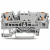 2202-1601 - 2-conductor through terminal block, with push-button, 2.5 mm², with test option, same profile as 2-conductor disconnect terminal block, side and center marking, for DIN-rail 35 x 15 and 35 x 7.5, Push-in CAGE CLAMP®