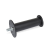 EN 539.2 B - Cylindrical handle, Threaded stud, Type B, with hand guard, both sides