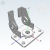 hfk76 - Double Shaft Torque Hinge ¡¤ Any Angle Positioning Type ¡¤ Type B