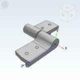 HFK86 - 旗型扭矩蝶形铰链 圆孔型/螺钉型 阻尼型 任意角度定位型