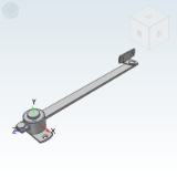 HFX35 - 自动锁定型伸缩撑杆·普通门用·两点固定·带解锁钮