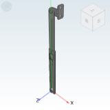 HFX45 - Auto-locking telescopic strut, detachable support